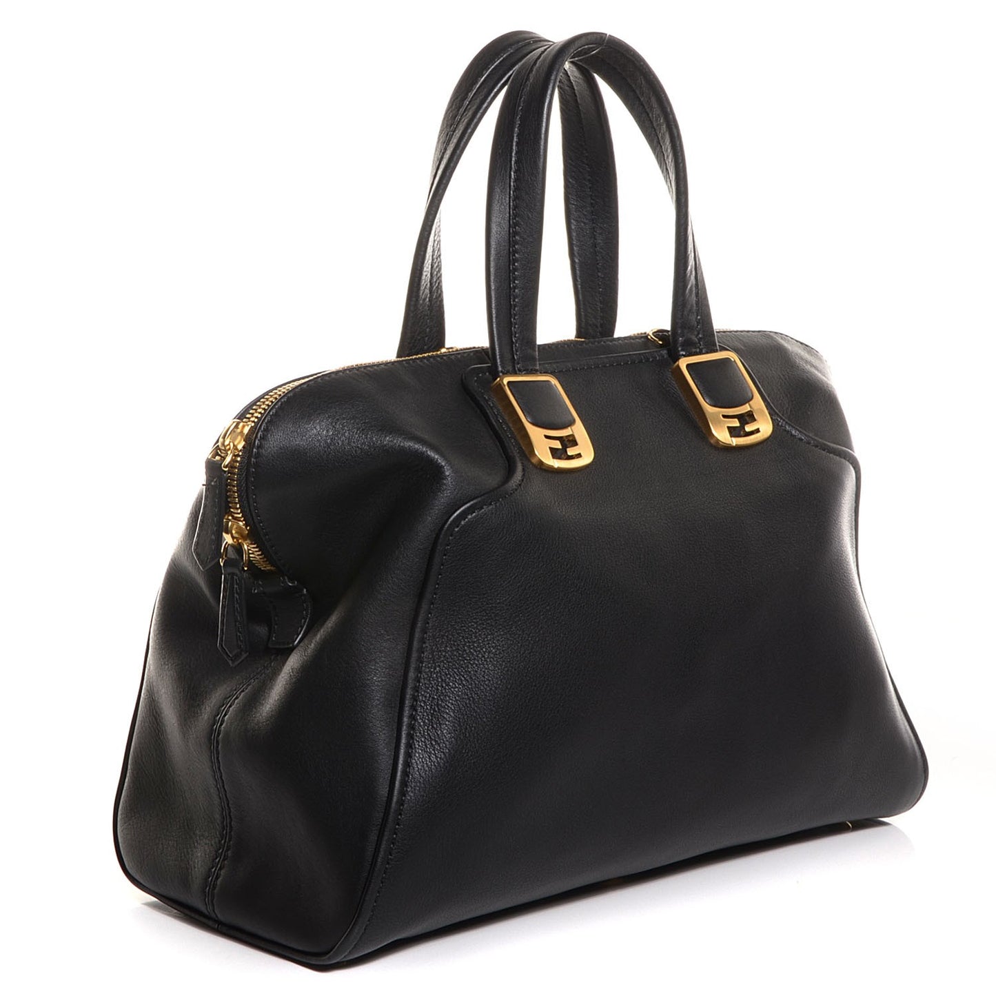 Vitello Dolce Marmol Large Chameleon Tote Black