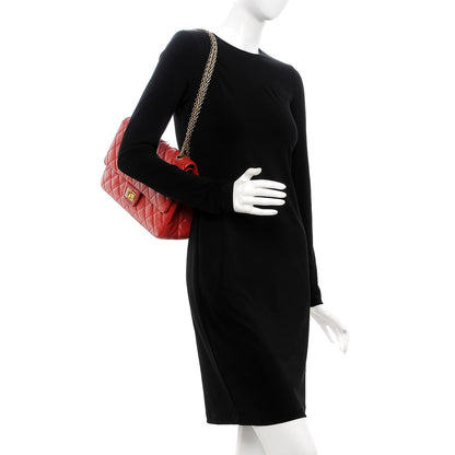 Chanel Lambskin Quilted 2.55 Reissue 227 Flap Red 3 of 8