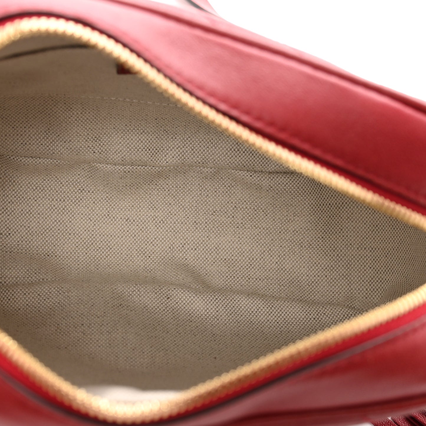 Sakai Be Green Calfskin Diagonal Stitched Small Blondie Shoulder Bag Rosso