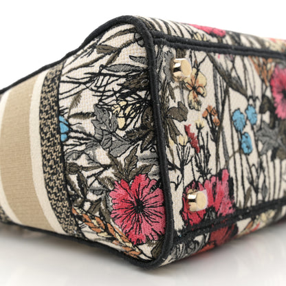 Christian Dior Canvas Embroidered Mille Fleurs Medium Lady D-Lite Multicolor 9 of 12