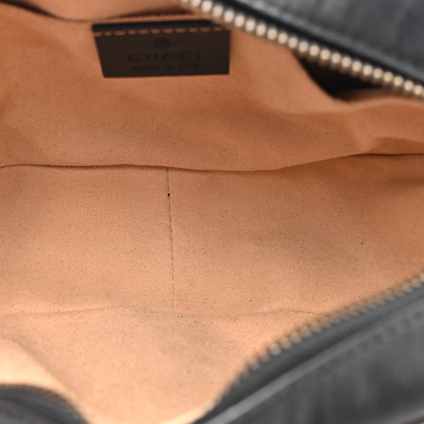 Calfskin Matelasse Mini GG Marmont Chain Shoulder Bag Black