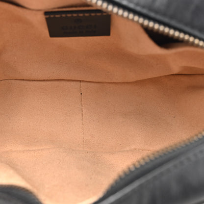 Gucci Calfskin Matelasse Mini GG Marmont Chain Shoulder Bag Black 5 of 11