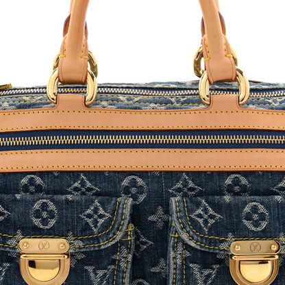 Louis Vuitton Monogram Denim Neo Speedy Blue 8 of 12