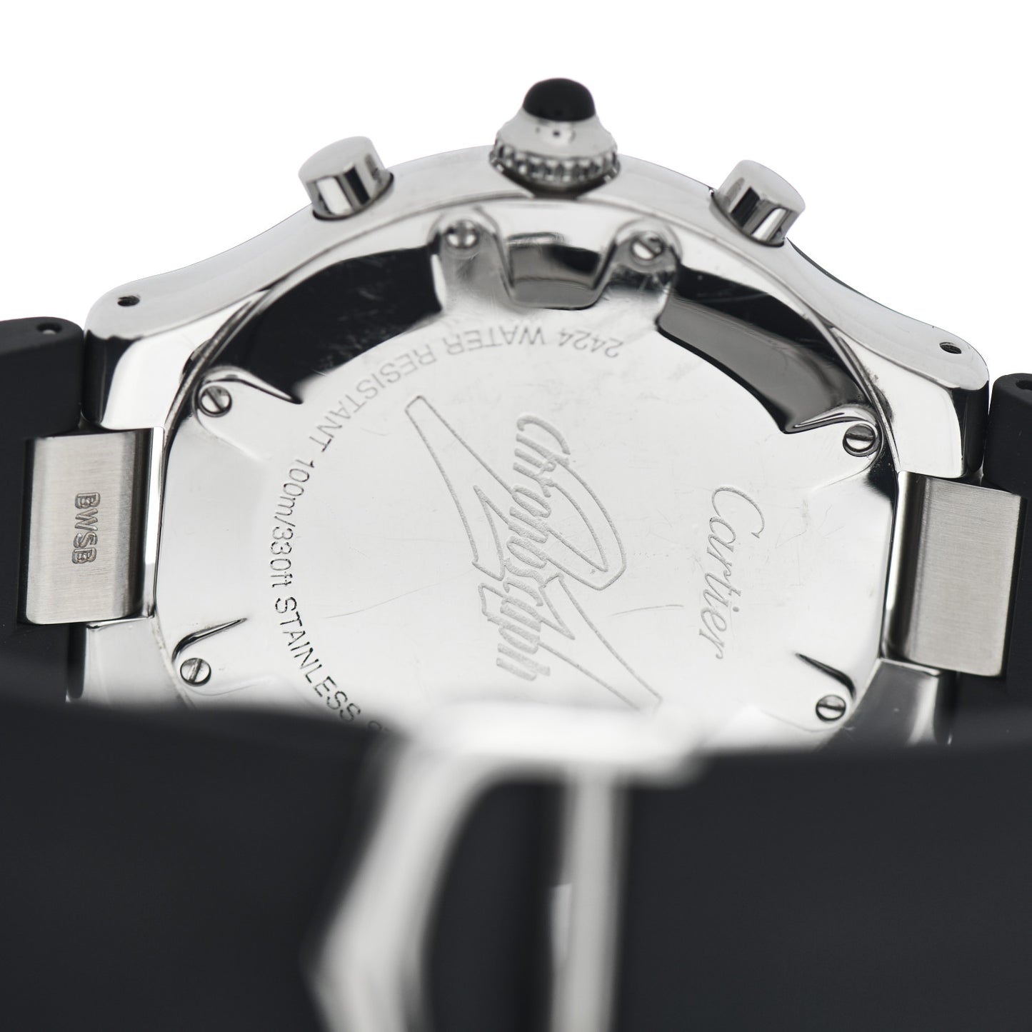 Stainless Steel Rubber 38mm Must 21 Chronoscaph Quartz Watch Black