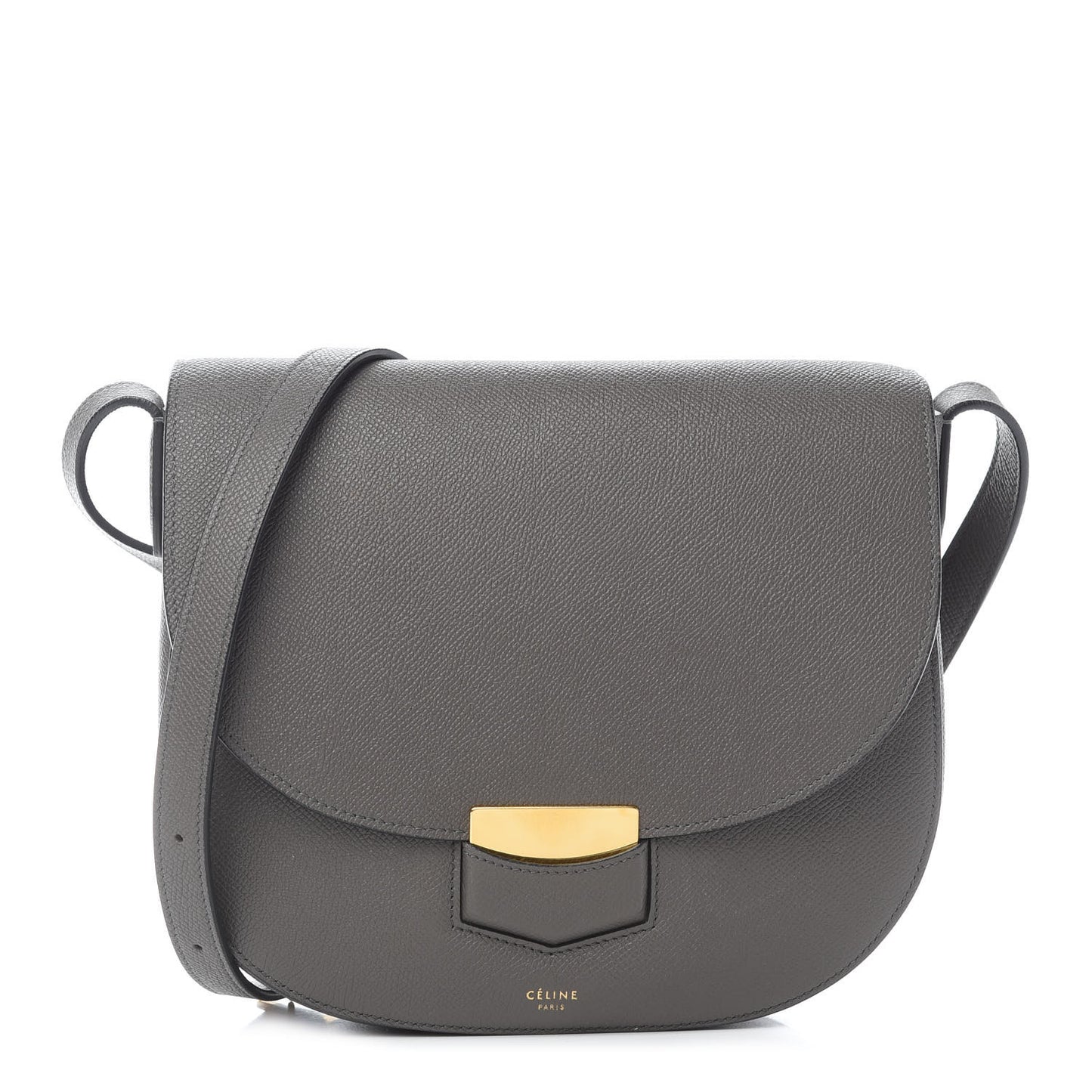 Baby Grained Calfskin Medium Trotteur Grey