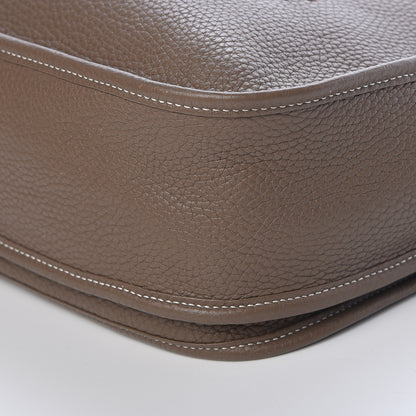 Hermes Taurillon Clemence Evelyne III GM Etoupe 10 of 12