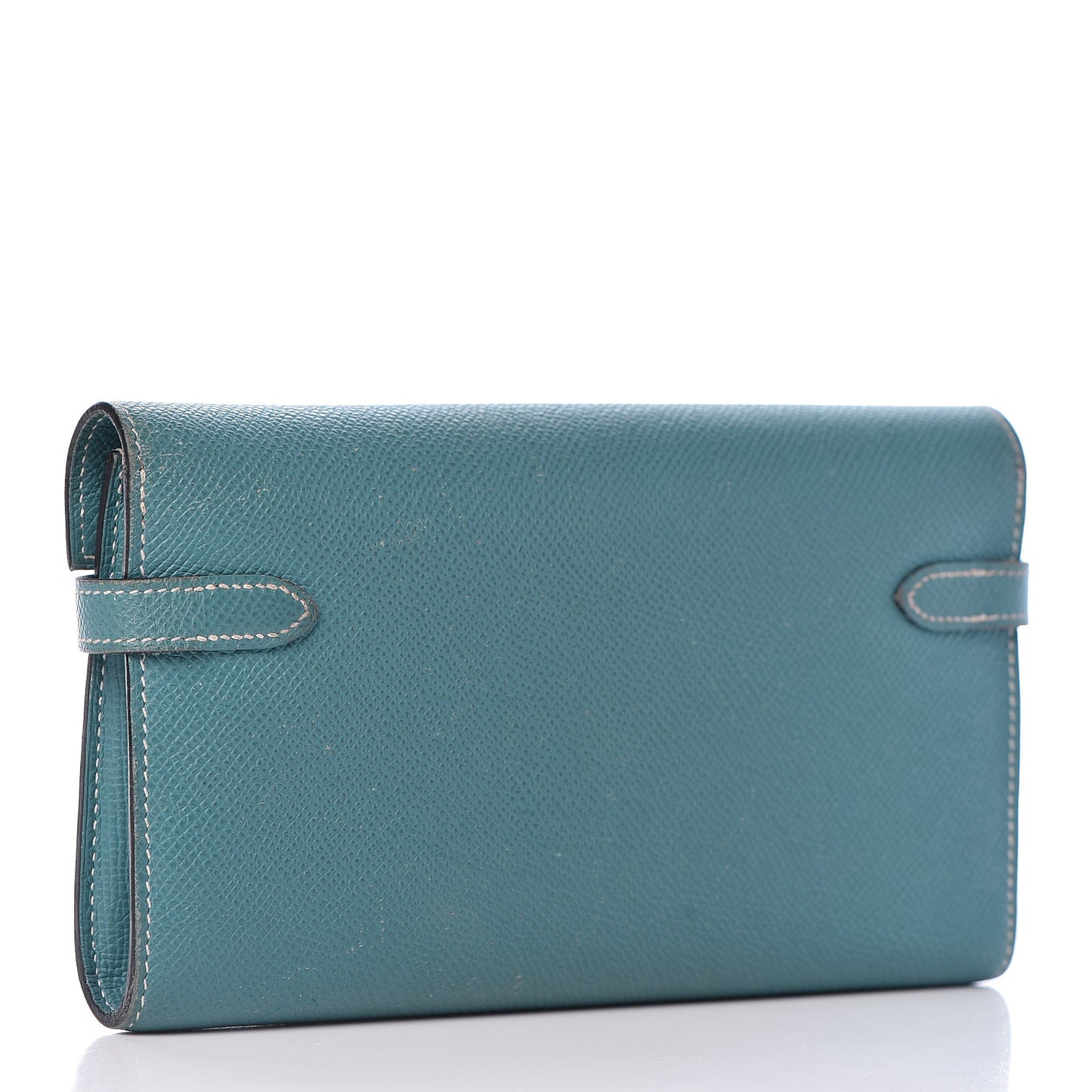 Epsom Kelly Longue Wallet Blue Jean