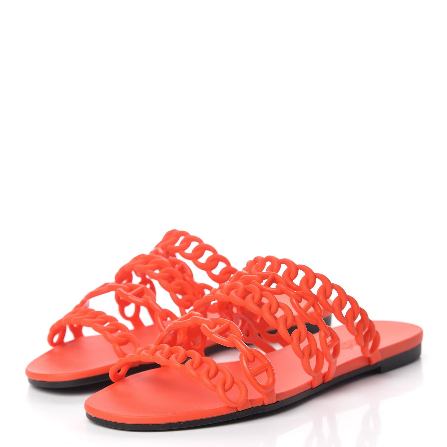 Hermes Chaine d'Ancre Nude Sandals 36 Pavot 3 of 8
