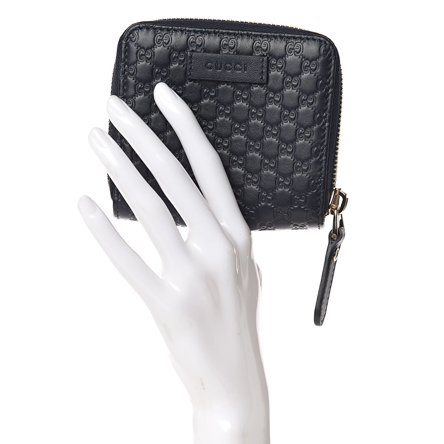Microguccissima Compact Wallet Navy