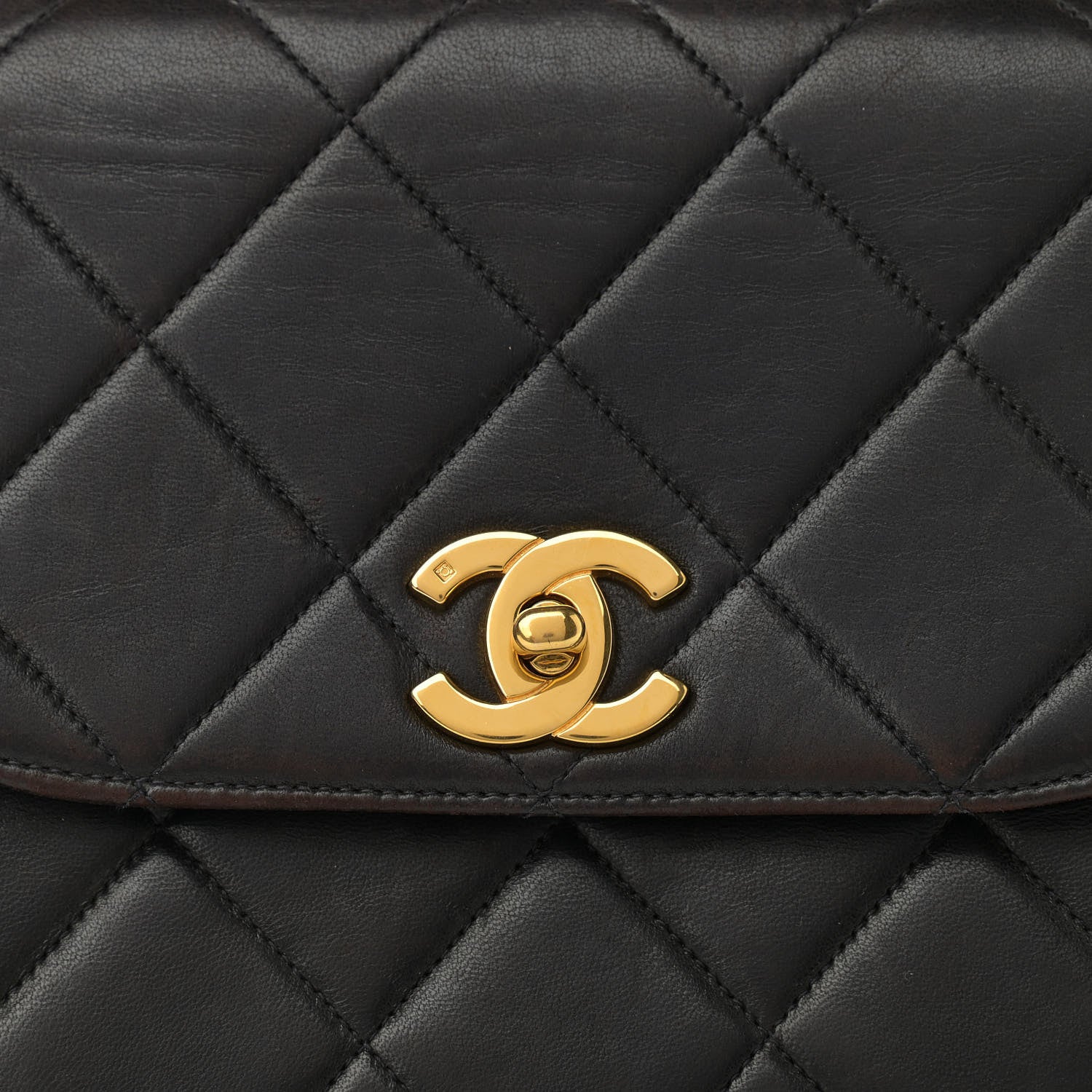 Chanel Lambskin Quilted Single Flap Black 9 of 13