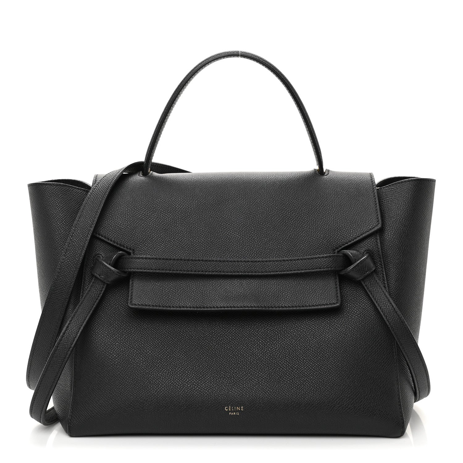 Celine Grained Calfskin Mini Belt Bag Black 1 of 8