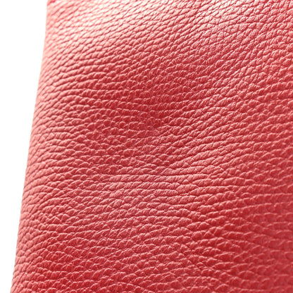 Gucci Calfskin Bamboo Clutch Red 8 of 8