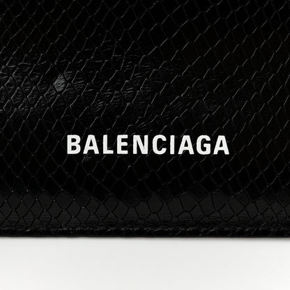 Balenciaga Extra Supple Calfskin Snakeskin Embossed Calfskin Small Tool 2.0 North-South Tote Black 7 of 11