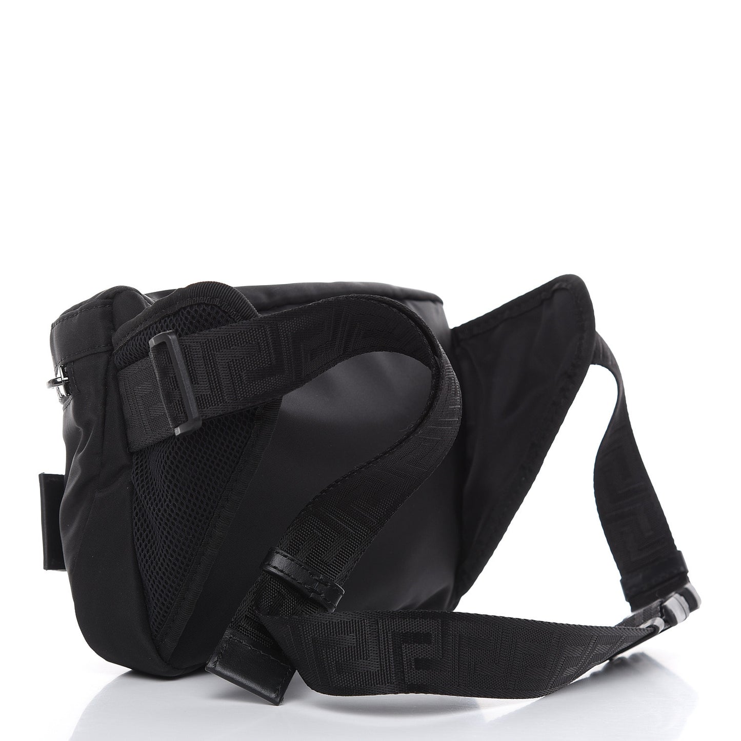 Nylon Palazzo Medusa Belt Bag Black