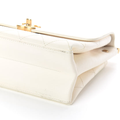 Chanel Lambskin Quilted Small Coco Lux Flap White 12 of 12