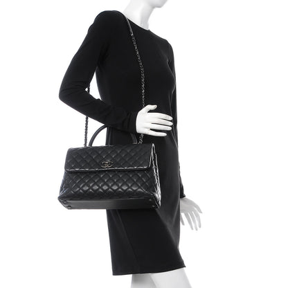 Chanel Caviar Quilted Medium Coco Handle Flap Black 2 of 7