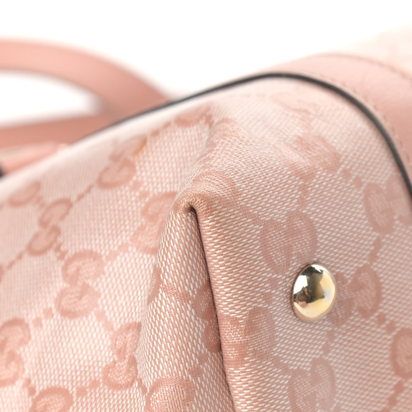 Crystal Monogram Medium Abbey Tote Blush