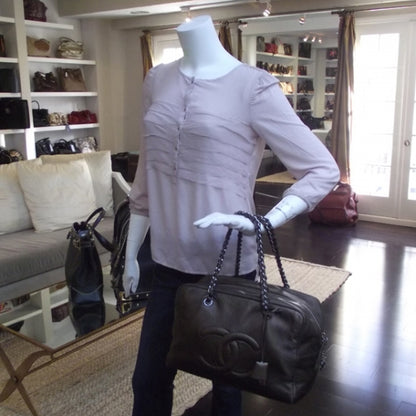 Chanel Luxe Ligne Large Bowler Bronze 2 of 14