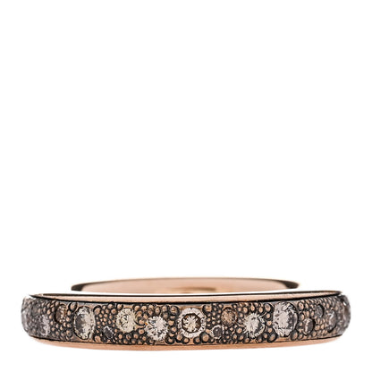 Pomellato 18K Rose Gold Brown Diamond Small Iconica Band Ring 55 7.25 3 of 6