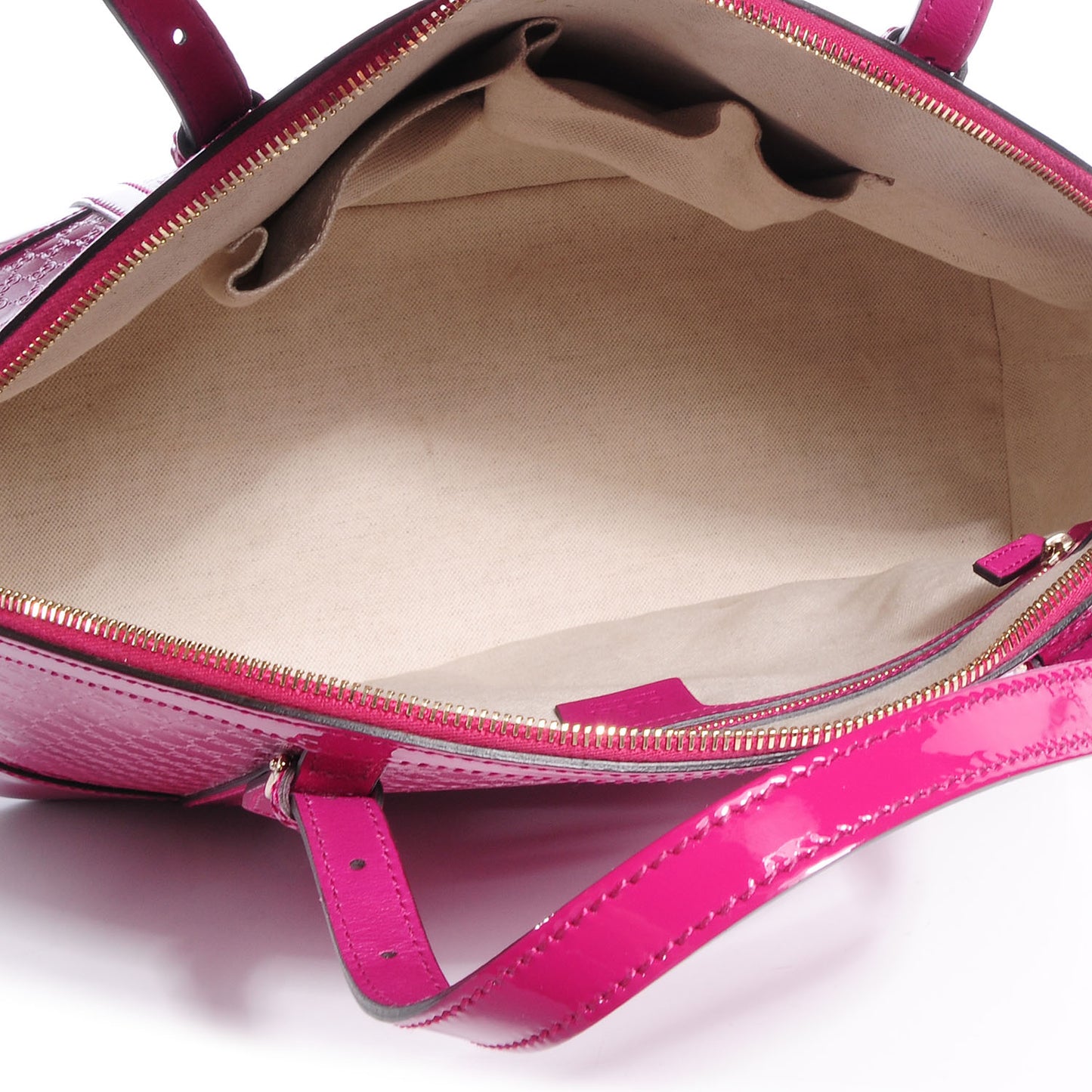 Patent Microguccissima Medium Nice Top Handle Dome Bag Bright Bouganville