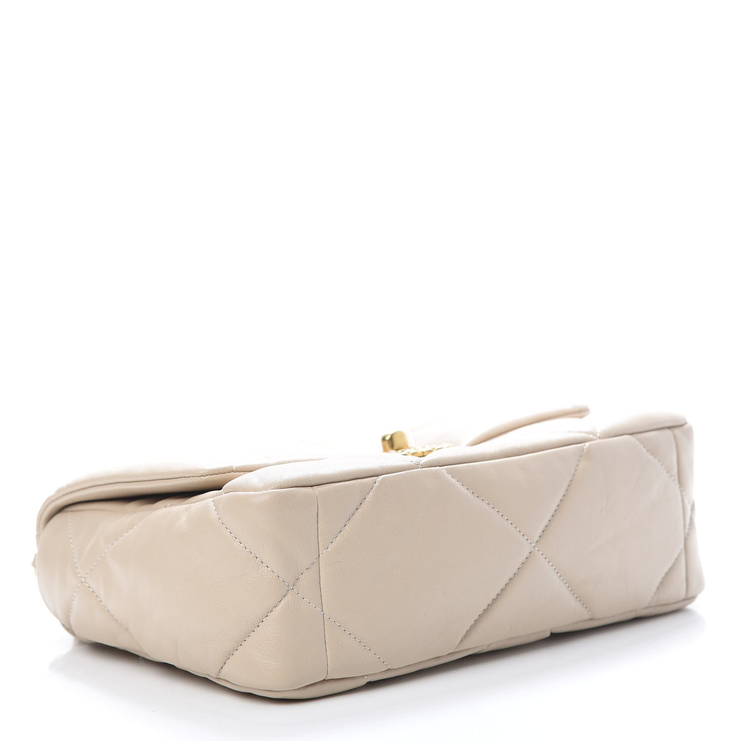 Chanel Goatskin Quilted Medium 19 Flap Beige 4 of 11