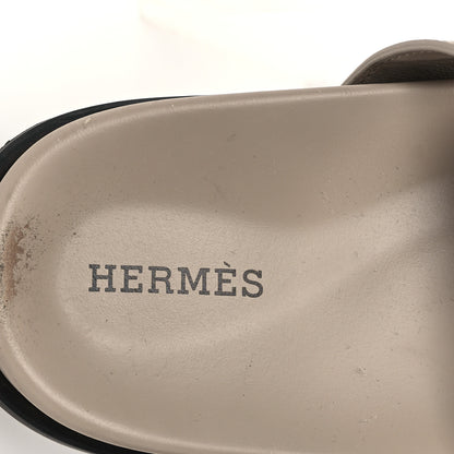 Hermes Calfskin Womens Chypre Sandals 36 Beige Mastic 8 of 10