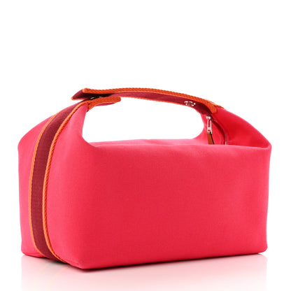 Hermes Canvas Large Bride-A-Brac Pouch Hibiscus 3 of 6