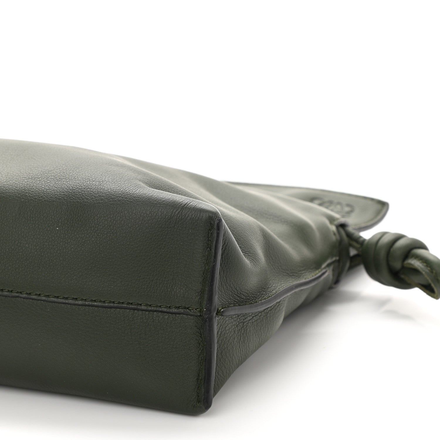 Loewe Calfskin Mini Flamenco Knot Bag Khaki 8 of 8