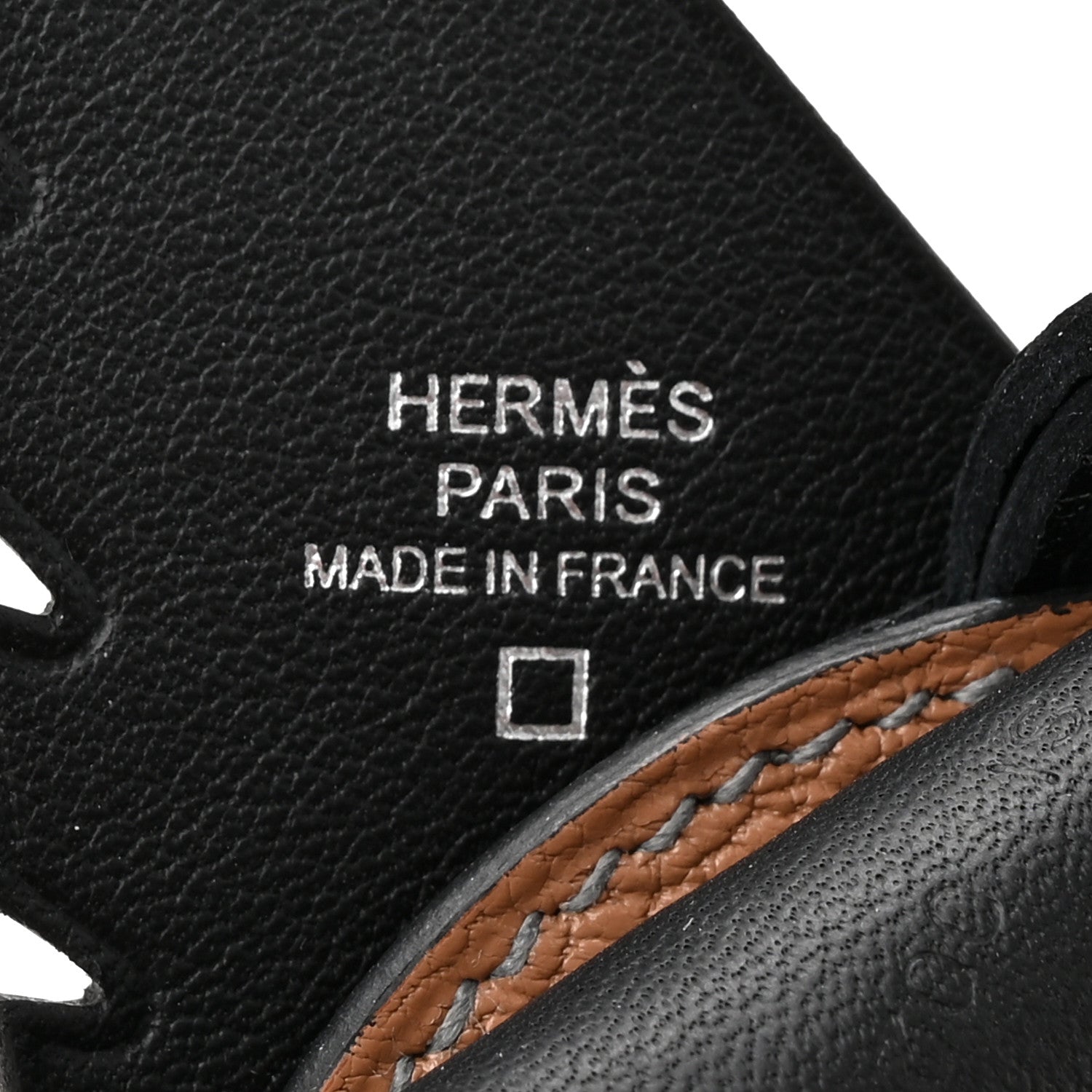 Hermes Epsom Swift Alligator Lizard Birdy Bag Charm Bleu Marine Chai Chocolate Black 3 of 5