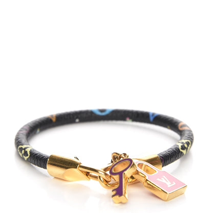 Louis Vuitton Monogram Multicolor Luck It Bracelet 19 Black 1 of 5