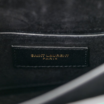 Saint Laurent Metallic Calfskin Small Monogram Sunset Chlorophille 7 of 12