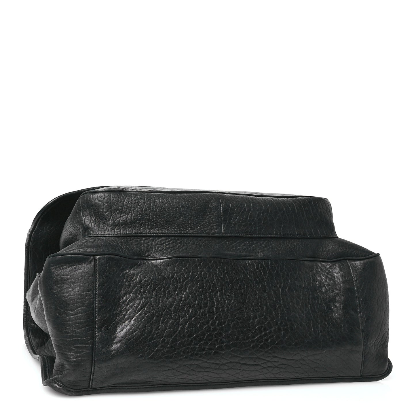 Grained Lambskin Monogram Oversized Niki Chain Satchel Black