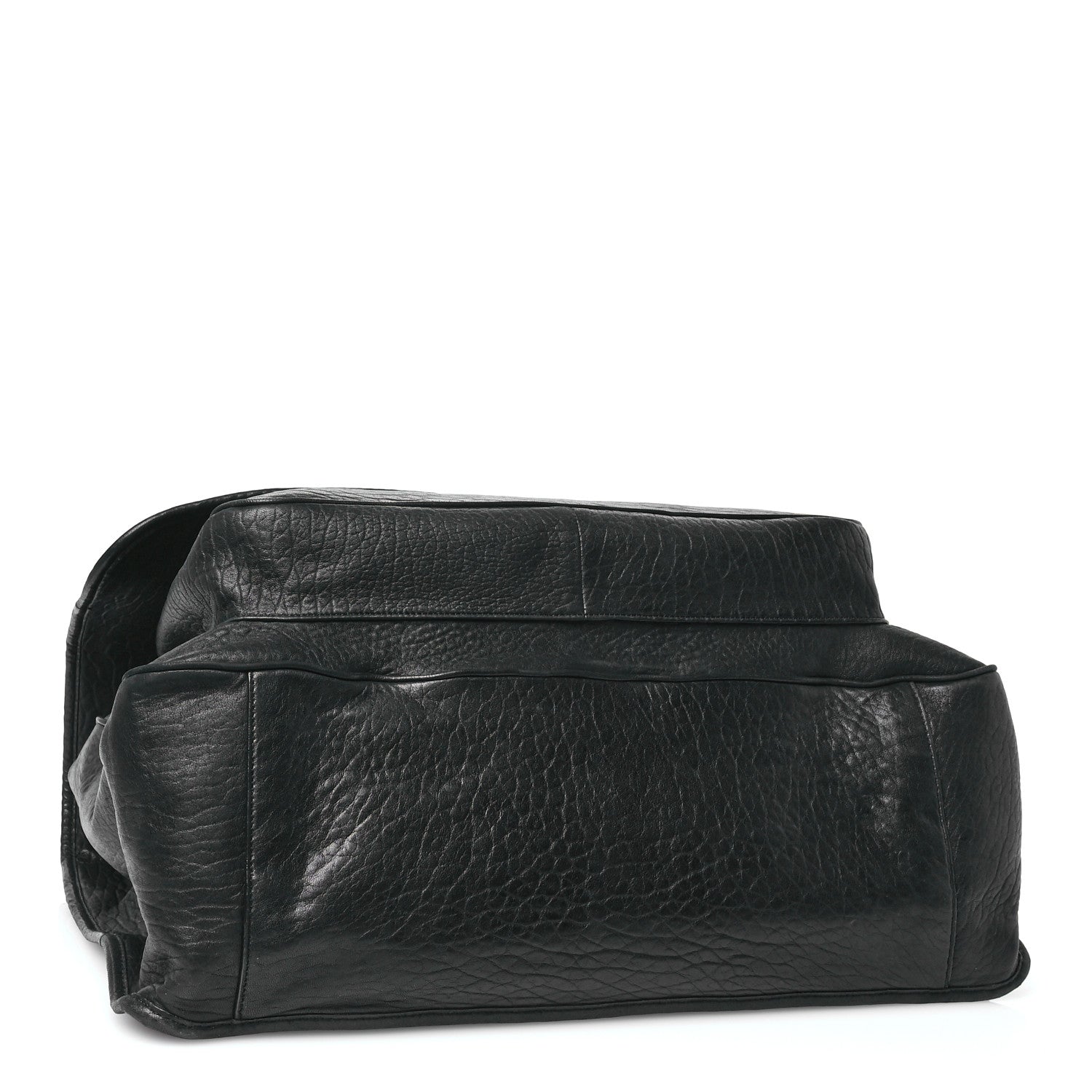 Saint Laurent Grained Lambskin Monogram Oversized Niki Chain Satchel Black 4 of 12