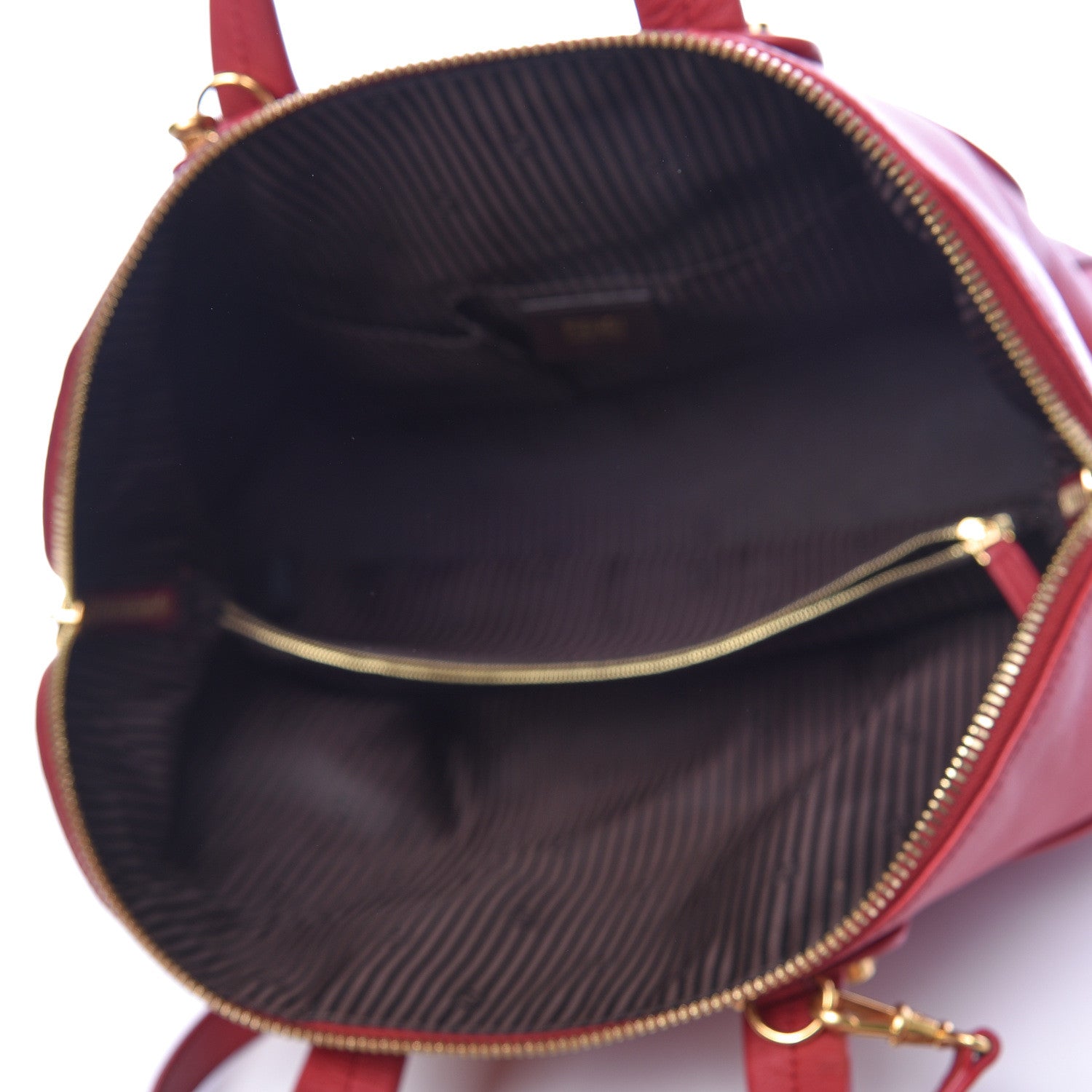 Fendi Vitello Capra Alabama Colorblock Large Chameleon Tote Ciliegia Bordeaux Ruby 5 of 12
