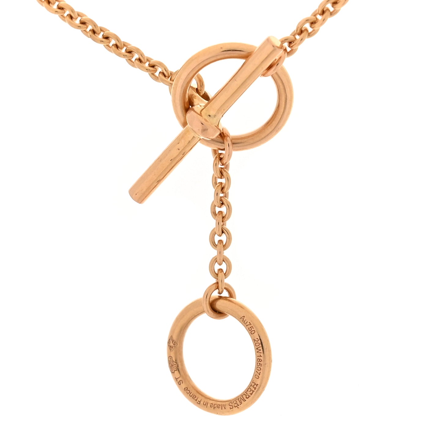 18K Rose Gold Diamond TPM Vertige Coeur Necklace