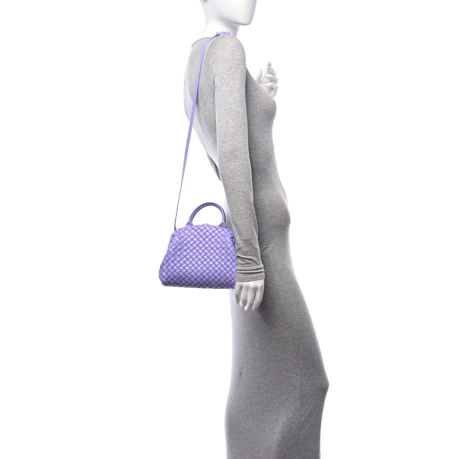 Bottega Veneta Nappa Intreccio Mini Padded Handle Bag Wisteria 2 of 9