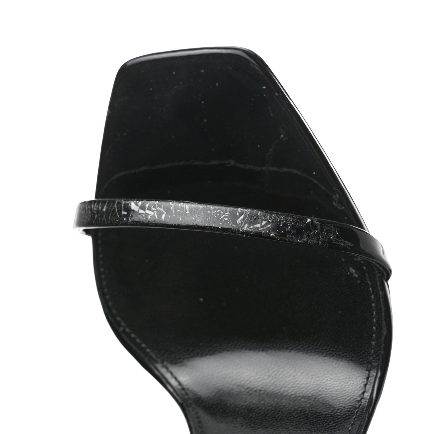 Patent Calfskin Opyum Sandals 36.5 Black