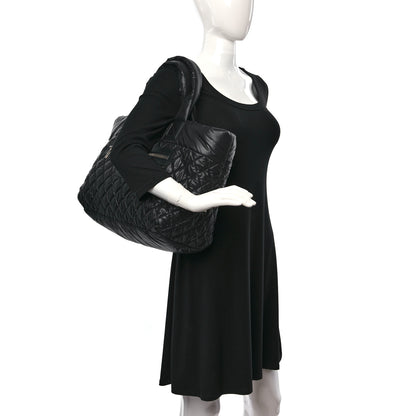 Chanel Nylon Quilted Large Coco Cocoon Tote Black 2 of 9
