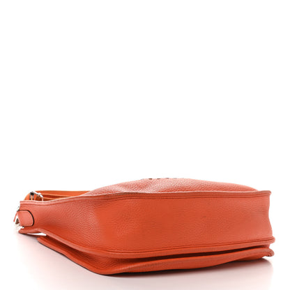 Hermes Taurillon Clemence Evelyne III PM Orange 4 of 16