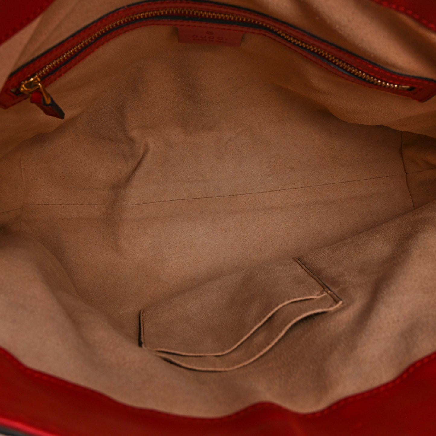 Guccissima Linea A Foldover Tote Red