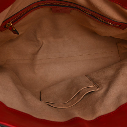 Gucci Guccissima Linea A Foldover Tote Red 5 of 12