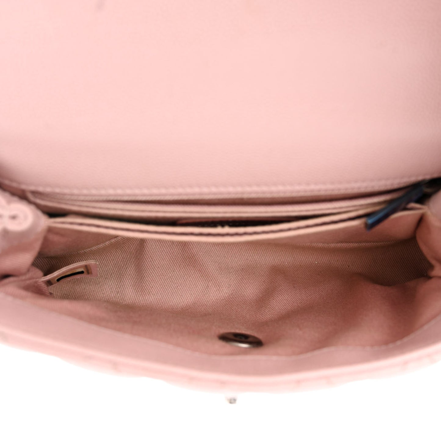 Caviar Quilted Mini Coco Handle Flap Light Pink