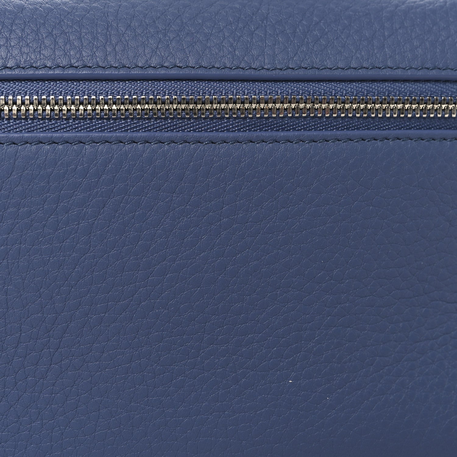 Loro Piana Grained Calfskin L19 Extra Pocket Pouch Cloud Sky 6 of 8