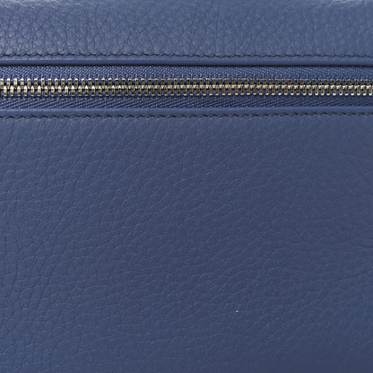 Loro Piana Grained Calfskin L19 Extra Pocket Pouch Cloud Sky 6 of 8