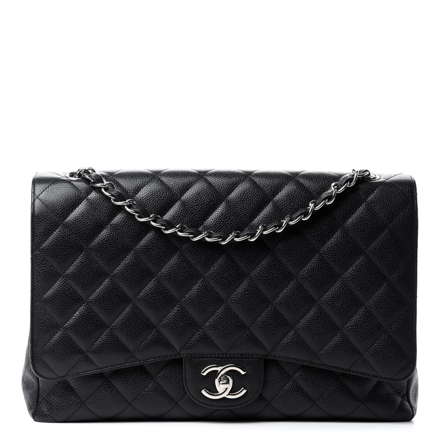 Chanel Caviar Quilted Maxi Double Flap Black 1 of 16