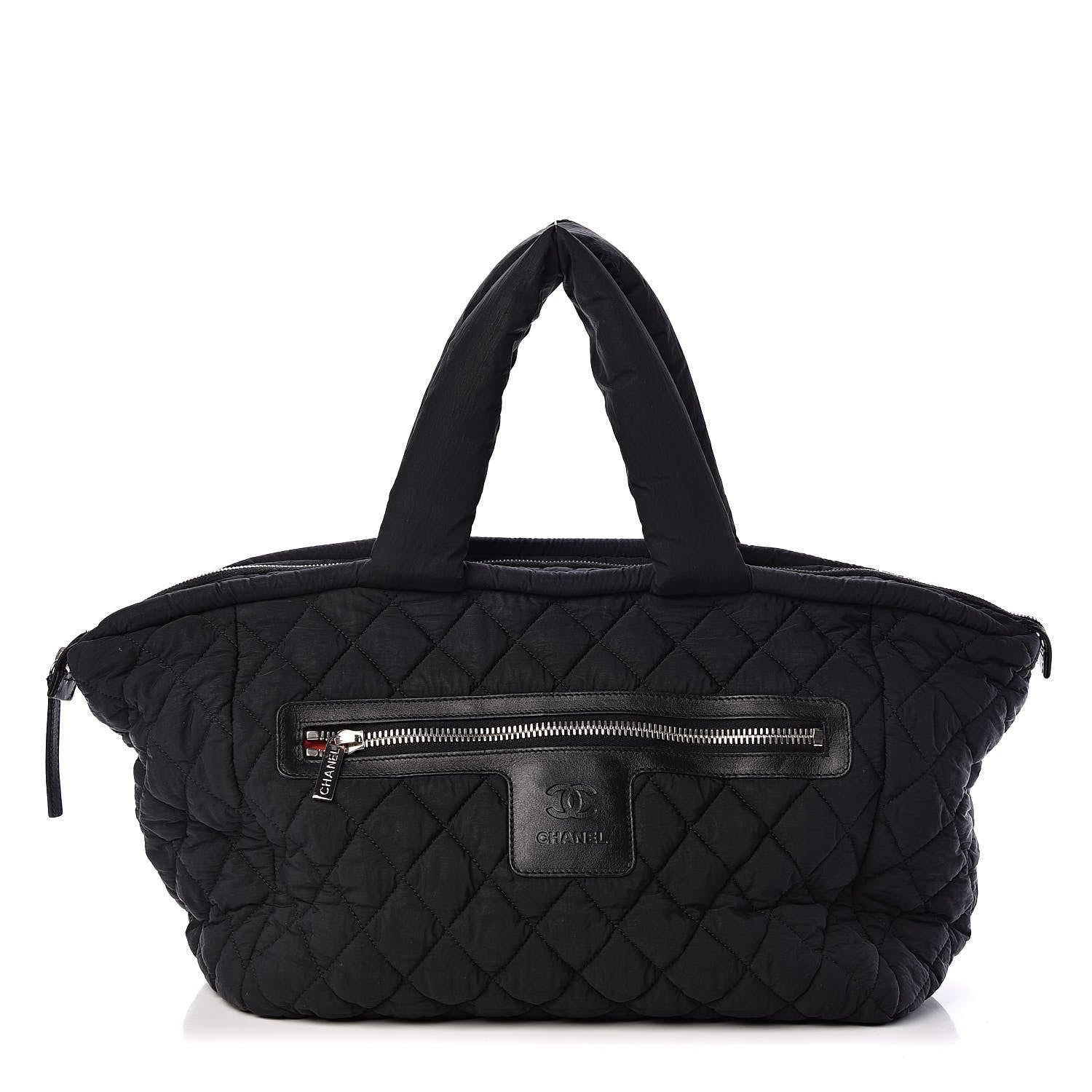 Chanel Nylon Quilted Coco Cocoon Bowler Black 1 of 10
