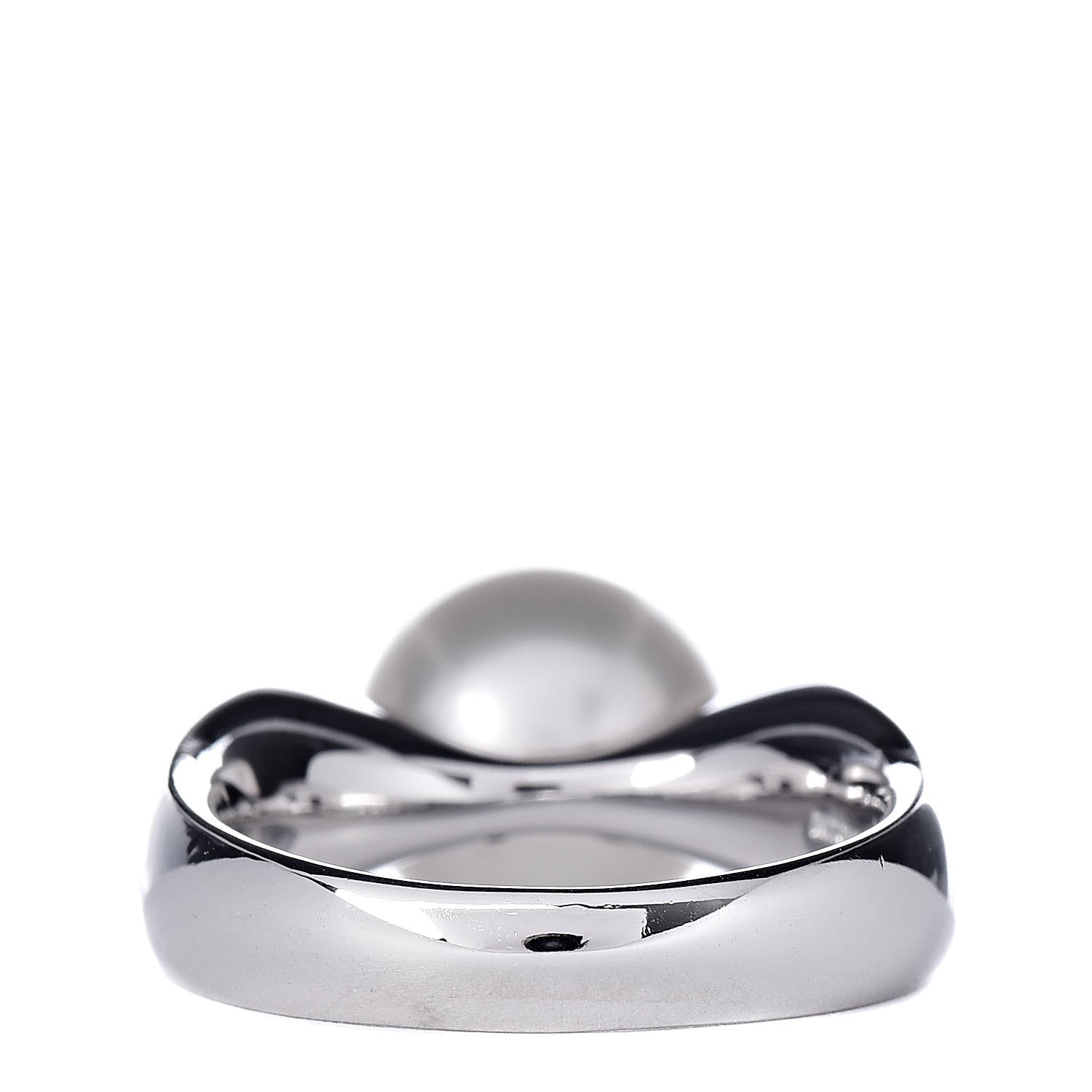 Mikimoto 18K White Gold Akoya Pearl 11mm Ring 55 7.25 4 of 5