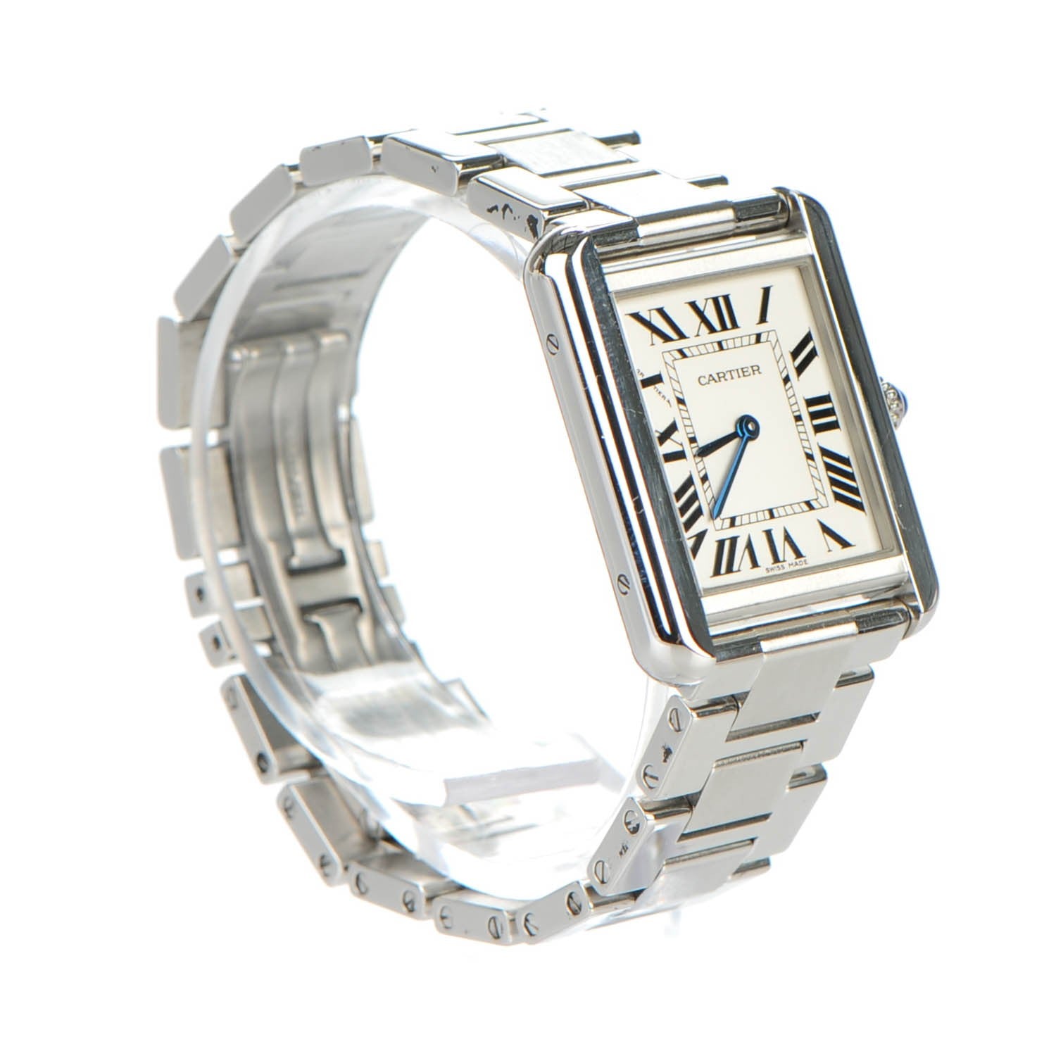 Cartier Stainless Steel 24mm Tank Solo Quartz Watch 3 of 10