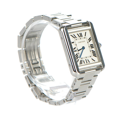 Cartier Stainless Steel 24mm Tank Solo Quartz Watch 3 of 10