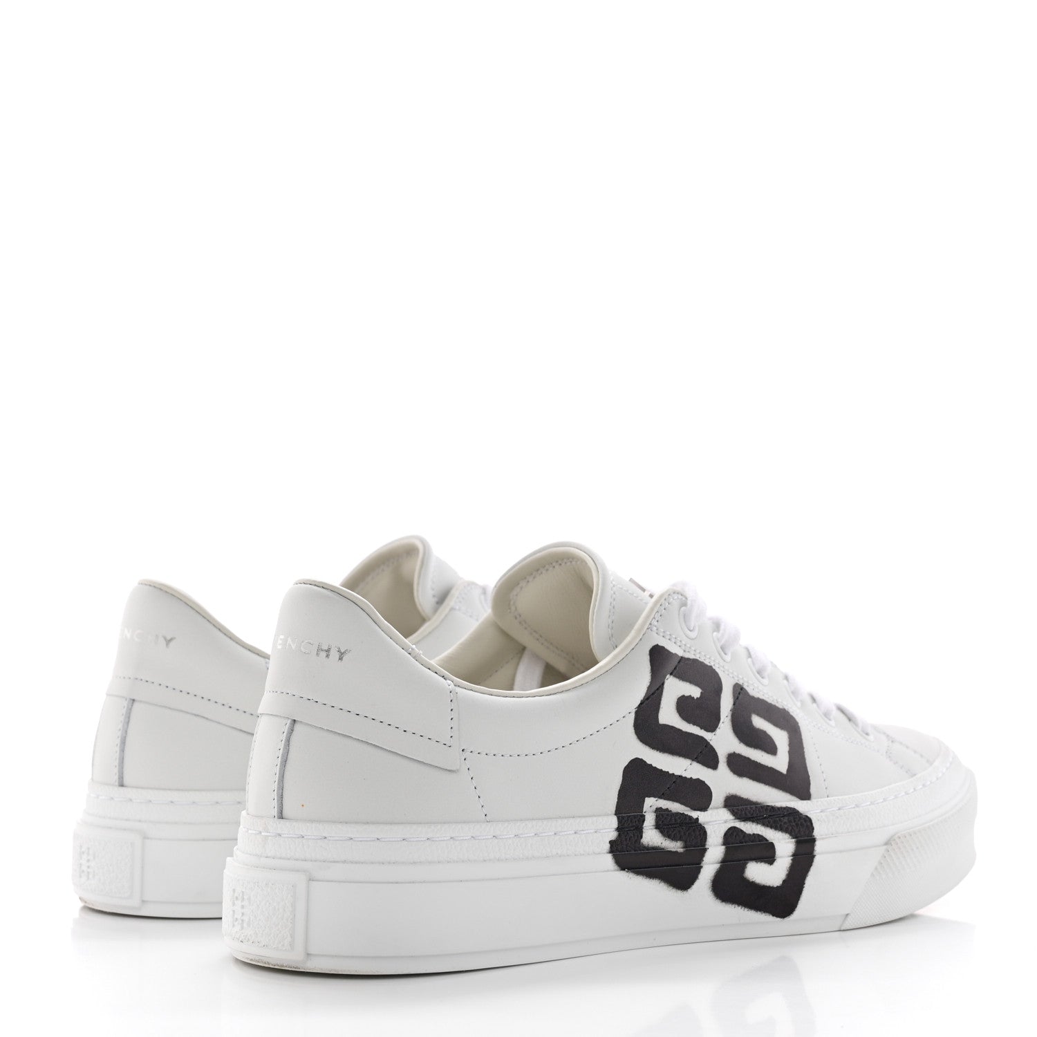 Givenchy X JOSH SMITH Calfskin City Sport Womens Sneakers 39 White Black 4 of 14